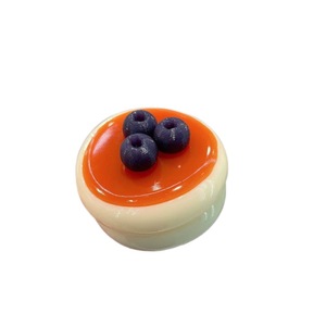 Juguete antiestrés blandito de crema tipo soufflé con textura de barro, de rebote lento, con infusión de agua, de TPR, con forma de fresa, gadget de descompresión - Product Image 5