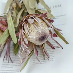 Sumflora-Flor de emperador de lujo, flor individual para el hogar, centros de mesa, flores secas, cynaroides