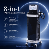 Appareil de soin du visage multifonctionnel 8 en 1 Hydro Dermabrasion, équipement de beauté pour le soin de la peau, système de nettoyage en profondeur pour salon de beauté