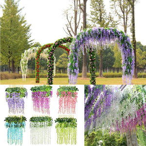 Decorazione di cerimonia nuziale Della Fabbrica 12PCS Per Sacchetto Romantico Bella Violet Attaccatura di Parete Artificiale Wisteria <span class=keywords><strong>Fiore</strong></span> - Product Image 3