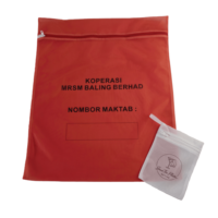 Sac à linge en maille fine rouge de haute qualité, 50x60cm, avec logo et couleur personnalisés, fermeture éclair, pour machine à laver