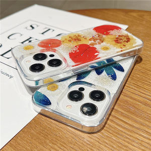 Mùa Hè Bất Ép Khô Hoa Hoang Dã Điện Thoại Di Động Trường Hợp Đối Với iPhone 12 11 13 14 15 Pro Max - Product Image 6