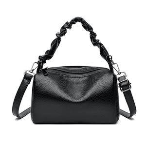 Bolso de Hombro de PU con Patrón Geométrico Vintage para Mujer, con Cierre de Cremallera y Forro de Poliéster, Modelo 288 - Para Todas las Temporadas - Product Image 1