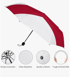 Parapluie compact avec drapeau de la Virginie occidentale, résistant au vent, de haute qualité, parapluie de voyage, ouverture et fermeture automatiques, grands parapluies pour la pluie - Product Image 6