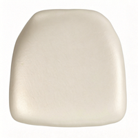 Coussin de chaise Chiavari en vinyle, mousse PU, tissu, or dur, blanc, noir, argent