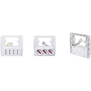 Regleta de Pared Inteligente Rosi Emilia Negra con 3 Tomas Schuko RS-94133, Conexión a Tierra Estándar, Material ABS - Product Image 3