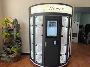 Hoa tươi sắp xếp tủ lạnh không người lái <span class=keywords><strong>c</strong></span>ửa hàng Euro thương mại đồng xu hoàn toàn tự động màn hình <span class=keywords><strong>c</strong></span>ảm ứng uvend vệ sinh ánh sáng - Product Image 6