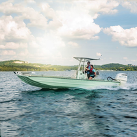 Perahu Pancing Konsol Tengah Aluminium Las Penuh dengan Kotak Penyimpanan di Bagian Depan, Desain Baru, Peralatan Bermain Air, Sedang Diskon
