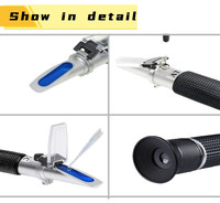 Portable Clinical Auto Refractometer with ATC Human Tri Scale Blood Serum Protein Urine Specific Gravity Tester