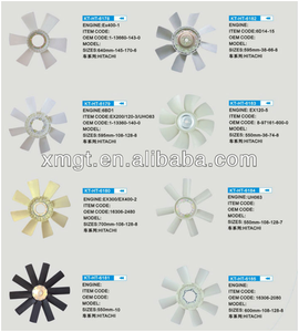 Engine cooling <strong>fan</strong> ex200 3 2 plastic bd1 <strong>fan</strong> <strong>blade</strong> fits <strong>hitachi</strong> ex200-3 ex200-2 engine fan cooling <strong>fan</strong> gt <strong>support</strong> oem customized - Product Image 6