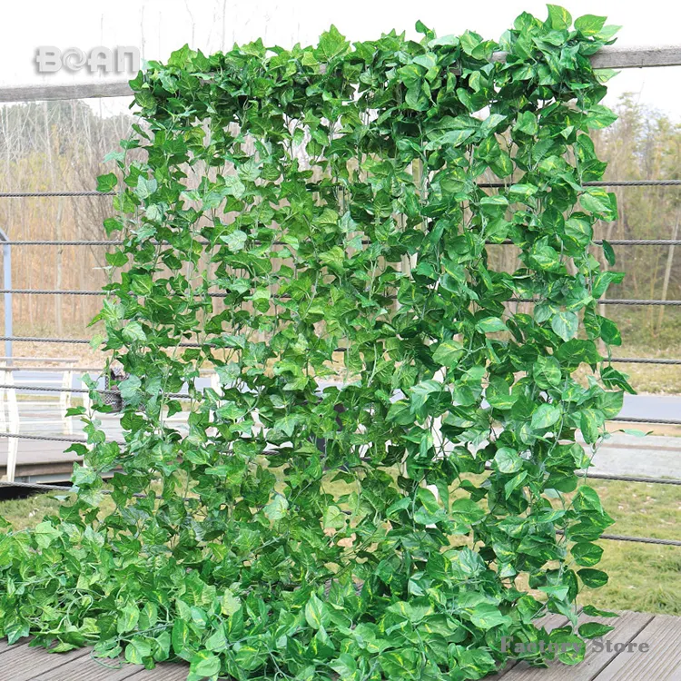 Wholesale Decorative Artificial leaves Hanging Ivy Vine for Wall Wedding Party