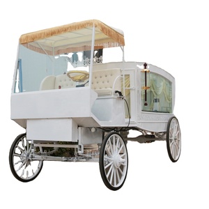 Classic Victorian Glass Covered King Funeral Carriage Horse Drawn Hearse Funeral Hearse Horse Cart Electric Buggy - Product Image 1