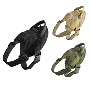 <span class=keywords><strong>K9</strong></span>ペット中型大型犬用ベスト固体ポリエステルトラクションロープ爆発プチング戦術屋外ウォーキングベスト卸売 - Product Image 2