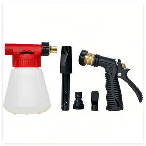 Pistolet <span class=keywords><strong>à</strong></span> mousse basse pression pour le nettoyage automobile, se connecte <span class=keywords><strong>à</strong></span> un tuyau d'arrosage, concentration de mousse réglable pour voitures, vélos, bateaux, camping-cars - Product Image 4