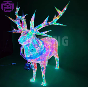 Luces LED de Navidad con Forma de Ciervo, Modernas y de Lujo, con Colores Personalizables para Decoración de Parques y Centros Comerciales, Venta al Por Mayor de Fábrica - Product Image 1