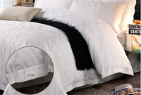 Ensemble de literie de chambre à coucher 100% coton, drap de lit de couleur blanche, taille unique en percale