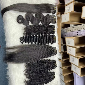 Extensions de cheveux Amara Hair, qualité 16A, clipsables, 100% cheveux humains naturels, bouclés, double épaisseur, clips sans couture, extensions de cheveux humains - Product Image 5