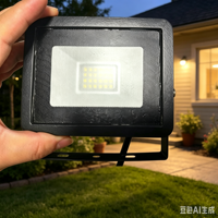 Reflector LED de Seguridad para Exteriores con Sensor de Movimiento PIR Infrarrojo, Cristal Texturizado, IP66 Impermeable, 100W, 180-240V CA, para Jardín