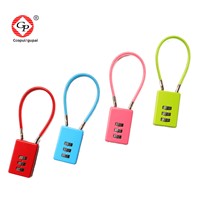 Petit cadenas à combinaison durable et poli, câble de verrouillage, déverrouillage par traction, 80x50mm, pour panier de vélo, casque, armoire de dortoir, câble métallique