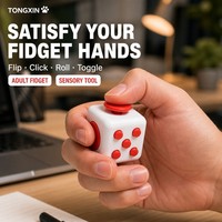 TONGXIN Cubo Antiestrés al por Mayor, 12 Estilos, Juguete Sensorial para Adultos, Alivio del Estrés, TDAH, Ansiedad, Juguete de Escritorio, Botones de Joystick, OEM Personalizado