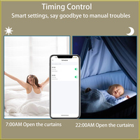 Nuevo Motor Inteligente para Cortinas Wifi Tuya, Motor de Rodillo para Ventanas, Sistema de Sombreado Automático, Control Remoto por Voz, Compatible con Alexa