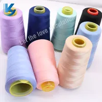 Bunter, vorrätiger Näh faden aus 100% gesponnenem Polyester für Heim textilien 40/2 Porzellan-Näh fäden