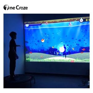 Trong nhà AR tường tương tác trò chơi <span class=keywords><strong>Trampoline</strong></span> hệ thống AR thể thao Kinect cảm biến trò chơi cho công viên phiêu lưu <span class=keywords><strong>Trampoline</strong></span> - Product Image 3