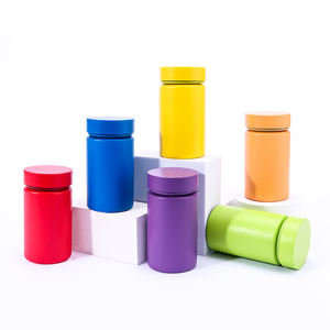 Botella vacía de PET de 100 ml para productos de salud, cápsulas, tabletas, polvo nutricional, dulces, con tapa de rosca para almacenamiento de medicamentos - Product Image 2