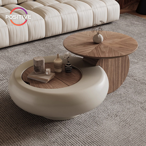Sáng Tạo kích thước mới lưu trữ Bàn cà phê tối giản phòng khách hạt óc chó tròn Bàn cà phê - Product Image 1