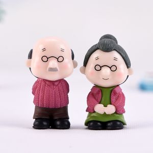 Yxs Chen Juns micro-paysage bonsaï, gâteau succulent, <span class=keywords><strong>grand</strong></span>-père et <span class=keywords><strong>grand</strong></span>-mère, couple, beaux-parents, ornements d'artisanat en plastique - Product Image 6