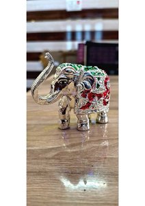 Silver Plated <b>Elephant</b> Pair Luxury Decorative <b>Elephant</b> Figurines for Home <b>Decor</b> Office Wedding Decoration Gifting Item - Product Image 6