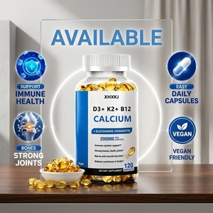 <span class=keywords><strong>Integratori</strong></span> di Calcio per Adulti <span class=keywords><strong>con</strong></span> Etichetta Personalizzata GMP, <span class=keywords><strong>Vitamina</strong></span> <span class=keywords><strong>D3</strong></span> K2 B12, Supporto Immunitario, Densità Ossea, Muscoli, Capsule Softgel, Consegna Rapida - Product Image 2