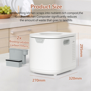 Odorless Indoor Home Biodegradable Composter Allinone Kitchen Waste <strong>Disposal</strong> <strong>Machine</strong> Transparent Cover Smart Composting <strong>Machine</strong> - Product Image 2