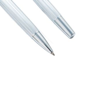 High Quality Luxury Ps-20250827-10 Full <b>Color</b> Ballpoint <b>Pens</b> Custom Logo Chrome Silver Carved Designs Fashion - Product Image 3
