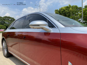 PET Liner 6.5Mil Cherry Red Car Vinyl Wrap Scarlet Auto Vinyl Wrap Car Full Body Wrapping Film - Product Image 5