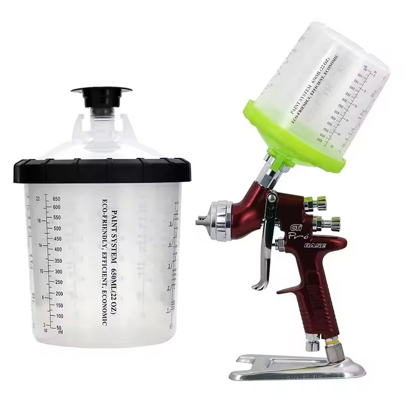 Auto Paint Gravity Feed Detachable Airbrush Cup Paint Spray Cup for Car Body Painting System