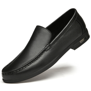 Chaussures d'Été Homme Luxe <span class=keywords><strong>Marque</strong></span> Cuir Véritable Mocassins Hommes Respirants Creux Chaussures de Conduite Blanches à Enfiler - Product Image 4