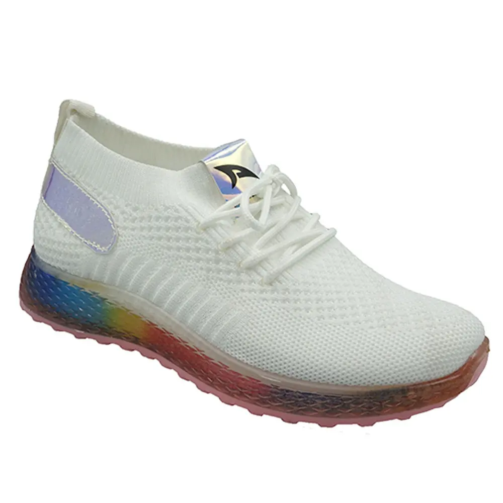 Bueno y barato minimalista rastro maratón lindo corriendo Arco Iris zapatos de tenis