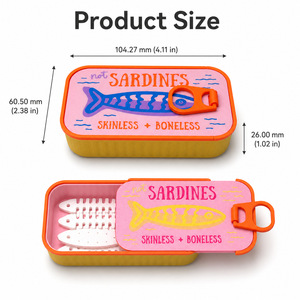 Portagioie a Forma di Sardina, Design 3D Senza Ossa, Organizzatore per Gioielli - Product Image 1