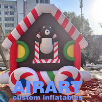 Ballon gonflable décoré de modèle de Train de Simulation d'activité de fête de Noël de carnaval pour la décoration d'étape