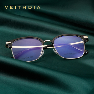 Veithdia Square Optical Eyeglasses Pure Titanium <b>Frame</b> Blue Light Protection Unisex Medium Size - Product Image 1