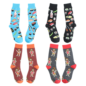 Calcetines Divertidos Personalizados con Logotipo para Hombre y Mujer, Calcetines Coloridos, Geniales, Novedosos y Lindos, Calcetines Casuales con Diseños de Comida, Animales y Espacio - Product Image 3