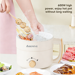 <span class=keywords><strong>Olla</strong></span> Eléctrica Multifuncional con Vaporera <span class=keywords><strong>de</strong></span> 1.5L, Acero Inoxidable, Control Mecánico, para 2-3 Personas, Hogar Inteligente, Dormitorio - Product Image 2