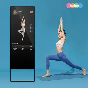Android touch screen intelligente per il fitness dello specchio digital di sport indoor led palestra display a specchio