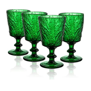 Moderne Vintage 12 oz Kelchgläser mit Stiel, farbiges Hobnail-Trinkglas, rekursiv gestaltet - Product Image 6