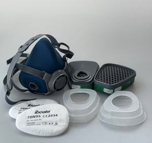 <span class=keywords><strong>Filter</strong></span> amonia formaldehida, masker Respirator Anti <span class=keywords><strong>Gas</strong></span> kartrid ganda industri setengah wajah - Product Image 5
