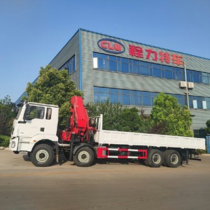 Shacman H3000 8x4 Truck With Palfinger Folding Boom Crane 20 Ton Knuckle Crane Truck for Sale - Product Image 4