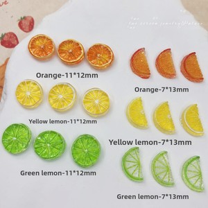 เรซิ่นรูปเลมอนสีสันน่ารัก 50 ชิ้น สำหรับตกแต่งเล็บ งานฝีมือ DIY สำหรับตกแต่งเล็บ - Product Image 5