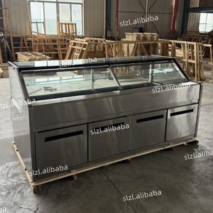 Supermarché 304 Inox Deli Vitrine Réfrigérateur Porte Verre Viande Refroidisseur <span class=keywords><strong>Boucherie</strong></span> Affichage Réfrigérateurs Avec Salle De Stockage - Product Image 5