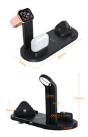 Chargeur sans fil multi-ports 6-en-1 15W pour smartphone – Station de charge rapide et support pour téléphone portable
